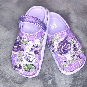 Purple clog size 8